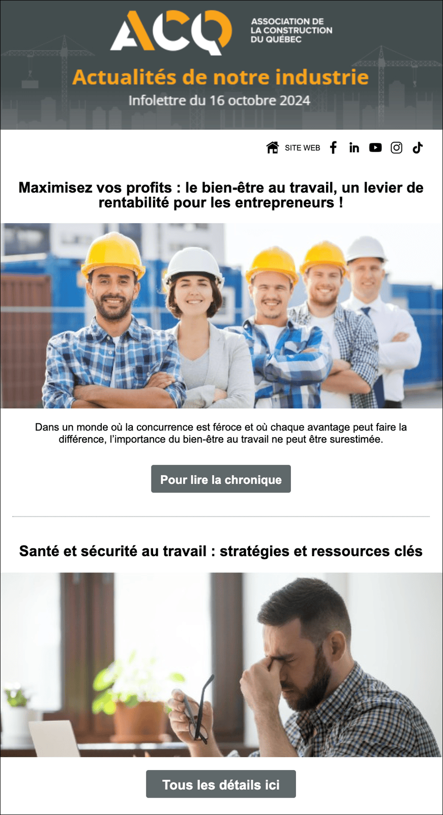ACQ E-newsletter