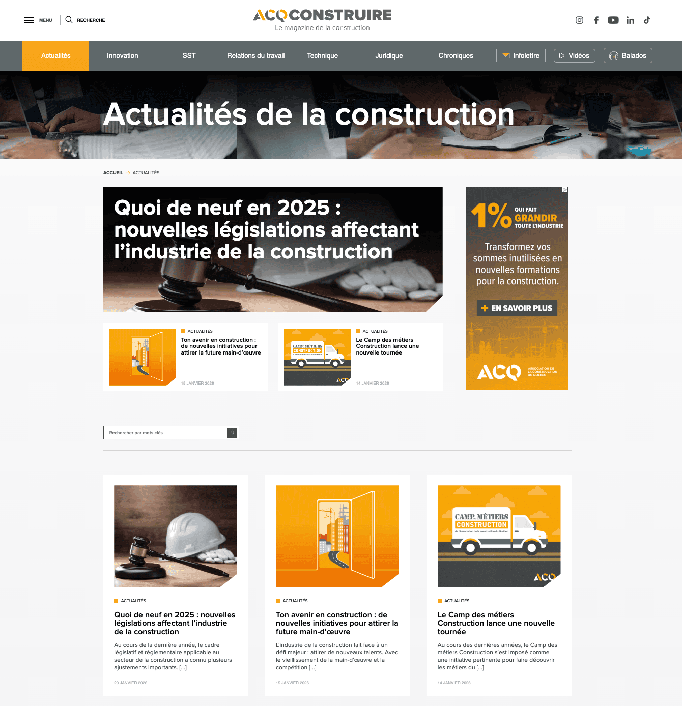 Portail acqconstruire.com
