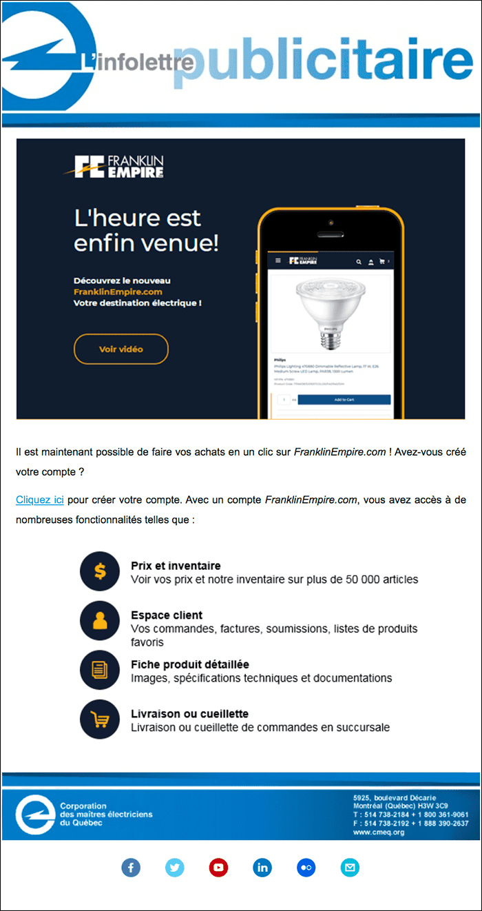 publipostage électronique CMEQ