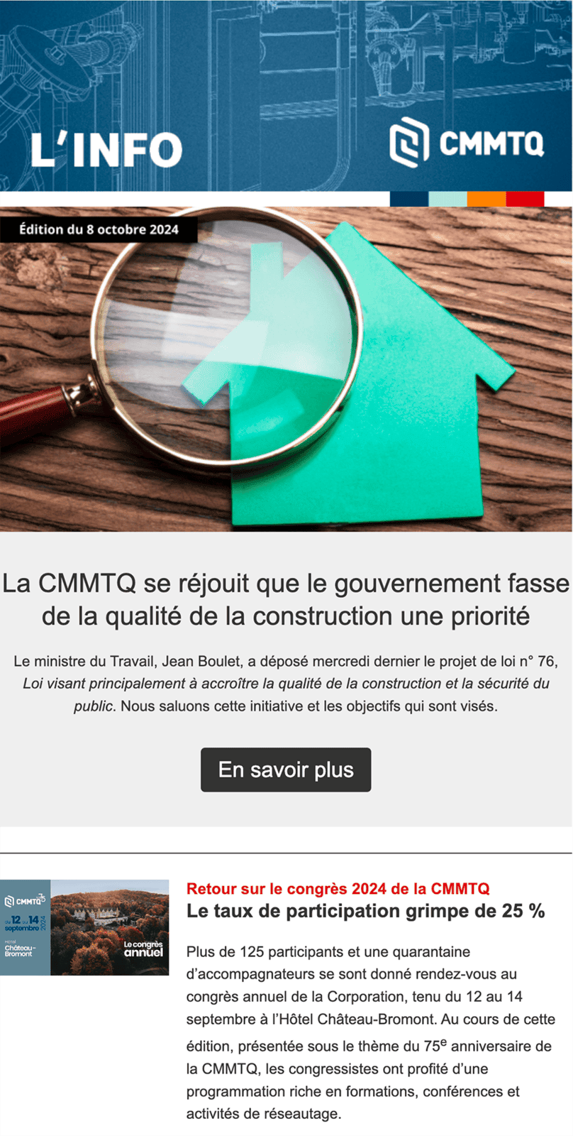 INFO e-newsletter CMMTQ