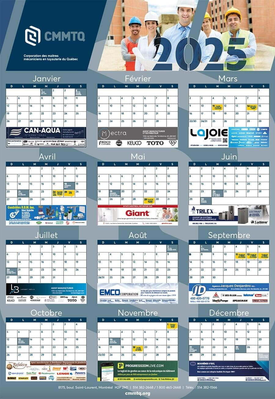CMMTQ Wall Calendar