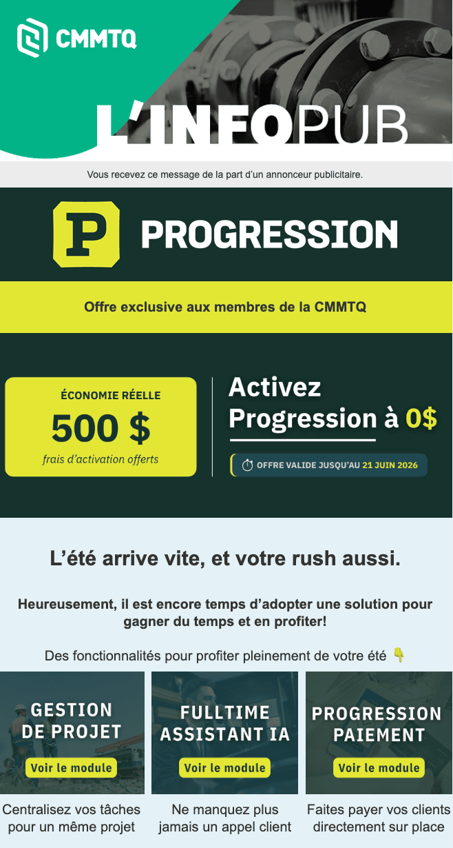 publipostage électronique CMMTQ